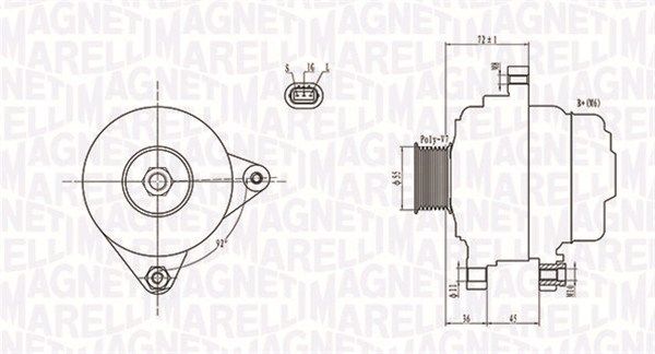 MAGNETI MARELLI Generaator 063731792010